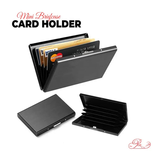 Premium RFID Aluminum Card Holder Wallet – Slim Metal Wallet for Men & Women